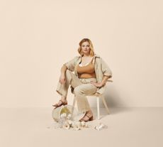 woman sitting with willow breast pumps - register for more campaign