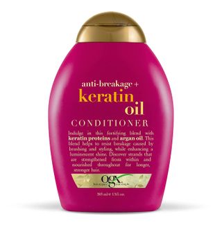 Best At-Home Keratin Treatments 2024 | OGX Anti-Breakage + Keratin Oil Fortifying Anti-Frizz Conditioner Review